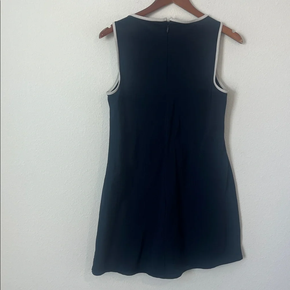 Abercrombie & Fitch Blue Athletic Romper Dress with White Trim - Picture 4 of 4